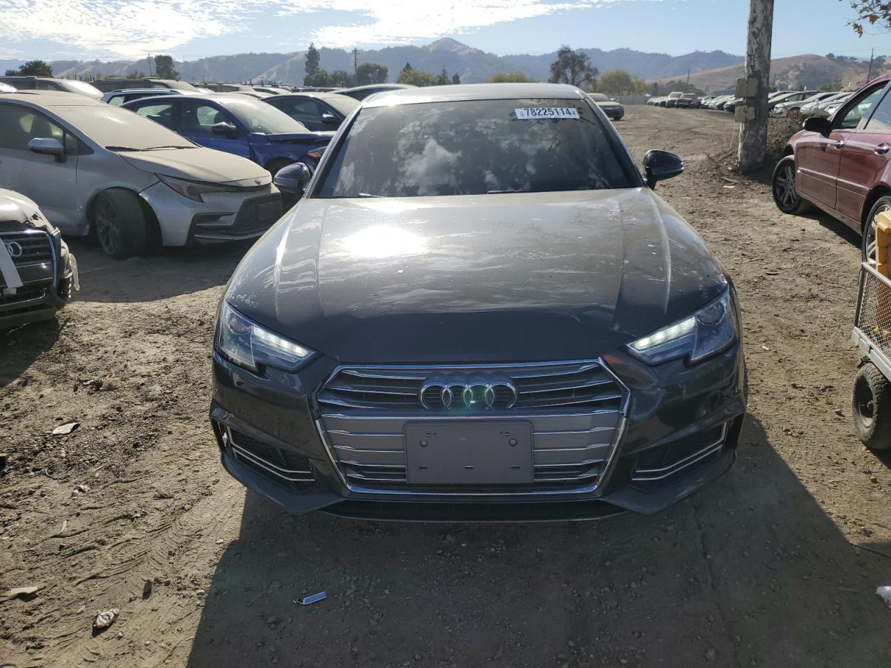 2018 Audi A4 VIN WAUKMAF46JA234892 Copart auction photo, rear end / front end damage thumbnail 5