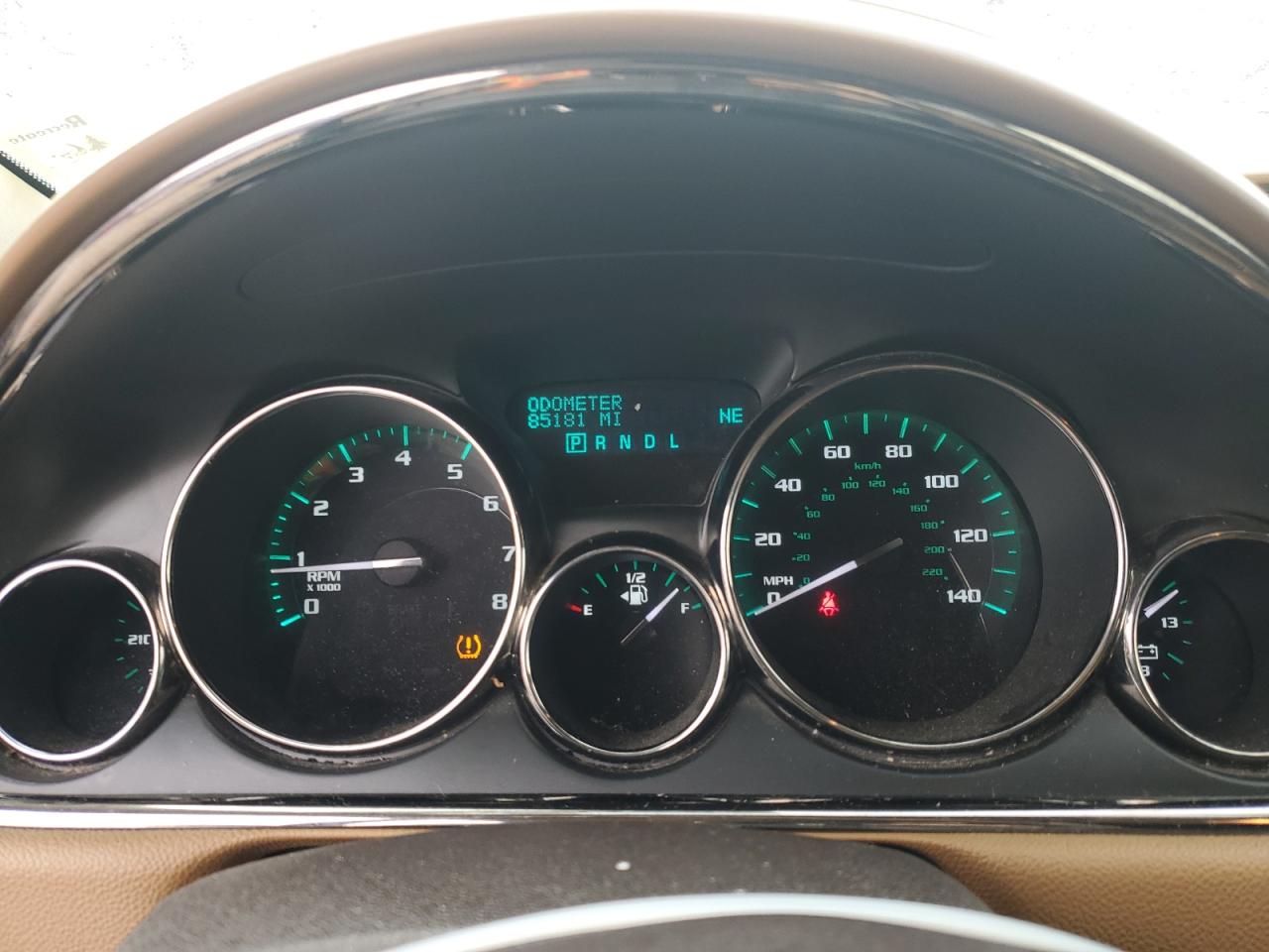 2017 Buick Enclave VIN 5GAKRBKD0HJ220000 Copart auction photo, front end / side damage thumbnail 9