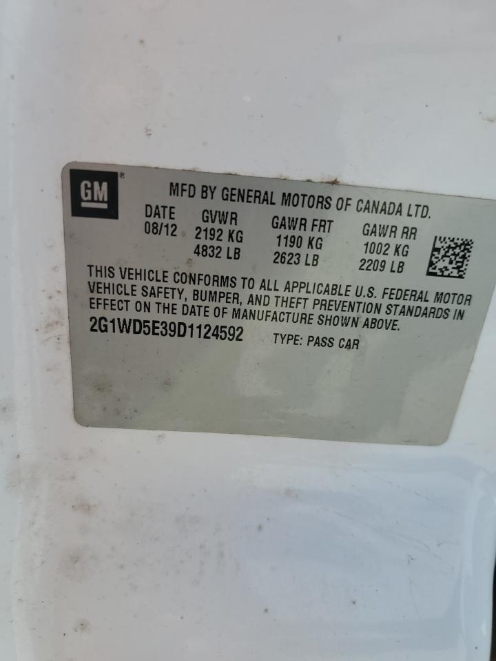 2013 Chevrolet Impala VIN 2G1WD5E39D1124592 Copart auction photo, burn - engine damage thumbnail 12