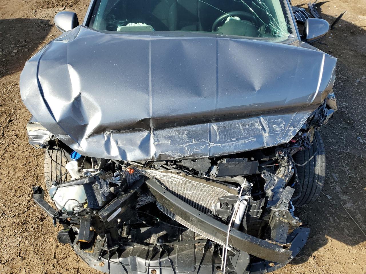 2019 Hyundai Elantra VIN 5NPD84LFXKH450777 Copart auction photo, front end / side damage thumbnail 13
