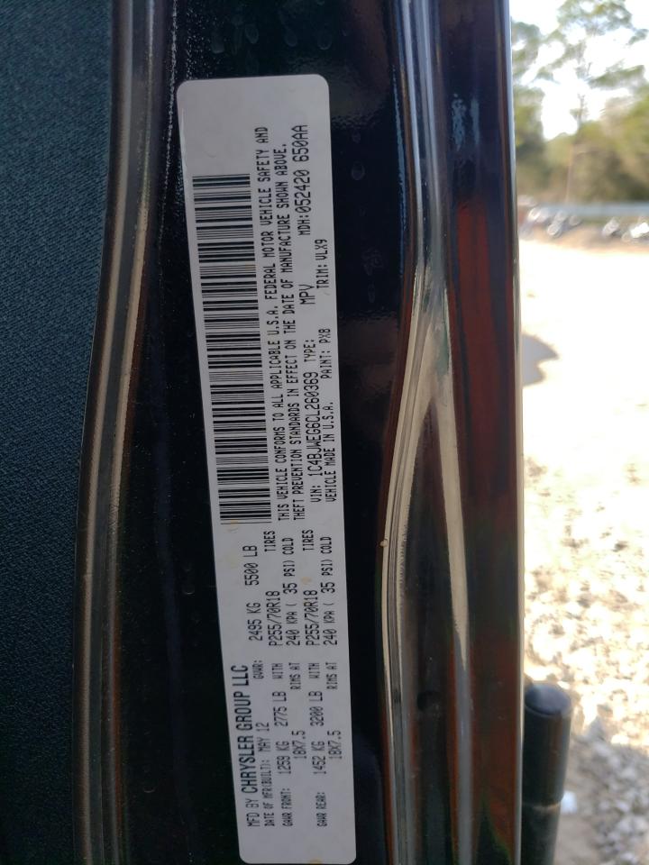 2012 Jeep Wrangler VIN 1C4BJWEG6CL260369 Copart auction photo, front end damage thumbnail 14