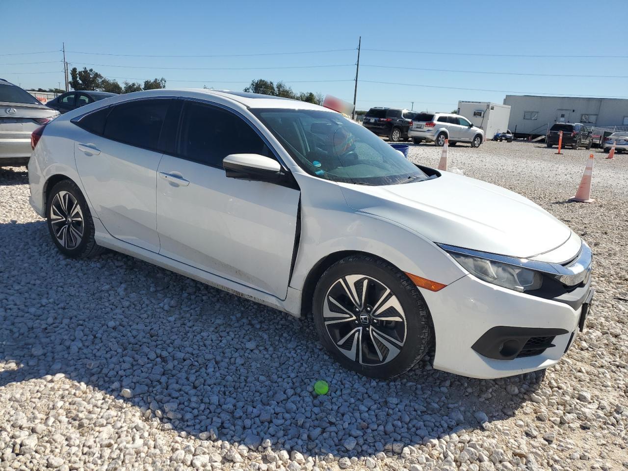 2018 Honda Civic VIN 2HGFC1F7XJH640291 Copart auction photo, rear end damage thumbnail 4