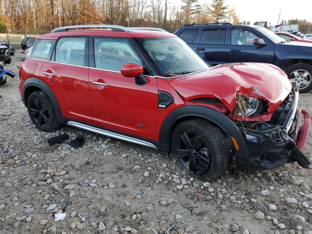 2022 MINI Cooper VIN WMZ43BR02N3P06173 Copart auction photo, front end / minor dent/scratches damage thumbnail 4