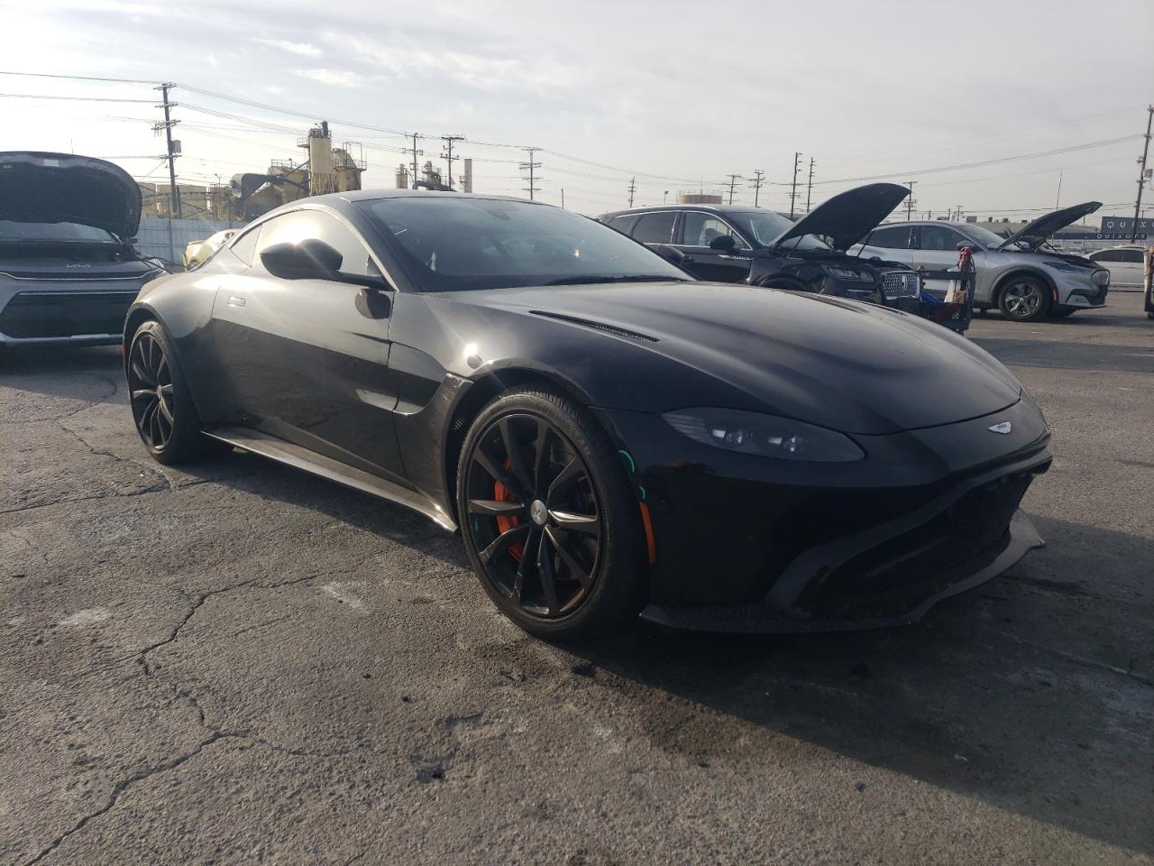 2020 Aston Martin Vantage VIN SCFSMGAWXLGN04982 Copart auction photo, all over damage thumbnail 4