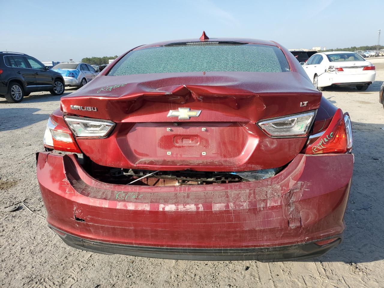 2018 Chevrolet Malibu VIN 1G1ZD5STXJF145408 Copart auction photo, rear end damage thumbnail 6