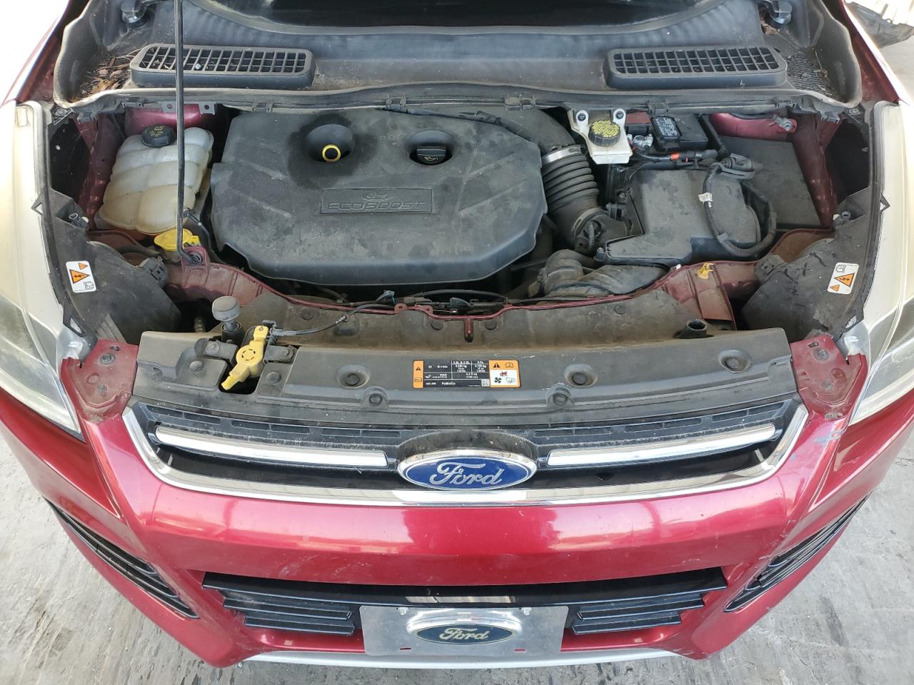 2015 Ford Escape VIN 1FMCU9J9XFUB30920 Copart auction photo, mechanical / minor dent/scratches damage thumbnail 12