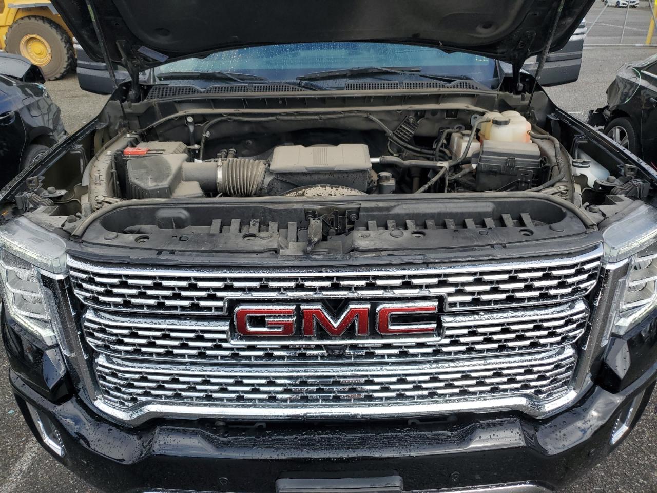 2022 GMC Sierra VIN 1GT49RE74NF353265 Copart auction photo, rear end / side damage thumbnail 11
