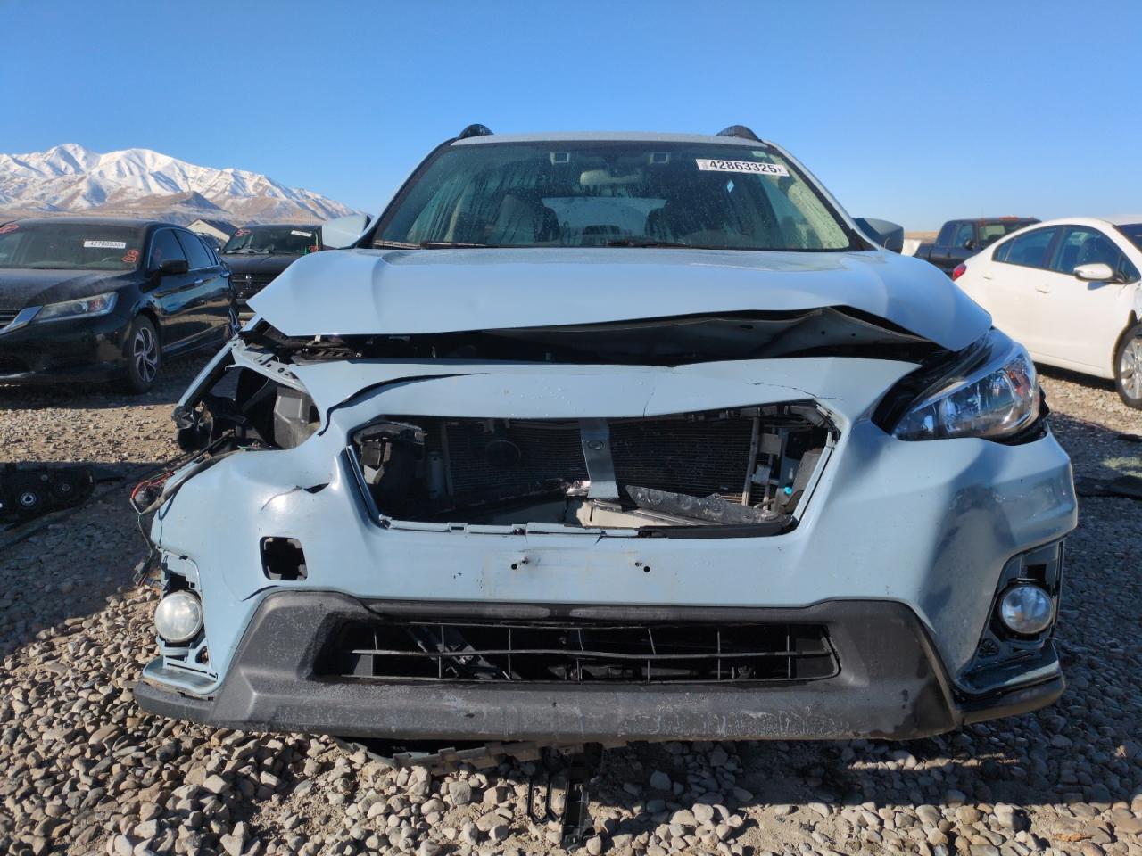 2020 Subaru XV VIN JF2GTAPC9L8239422 Copart auction photo, front end damage thumbnail 5
