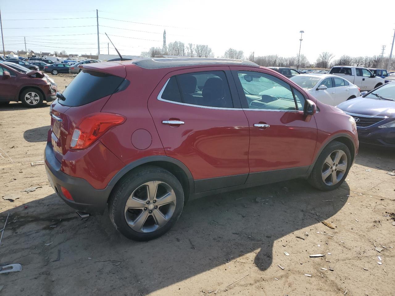 2013 Buick Encore VIN KL4CJBSB1DB183241 Copart auction photo, rear end damage thumbnail 3