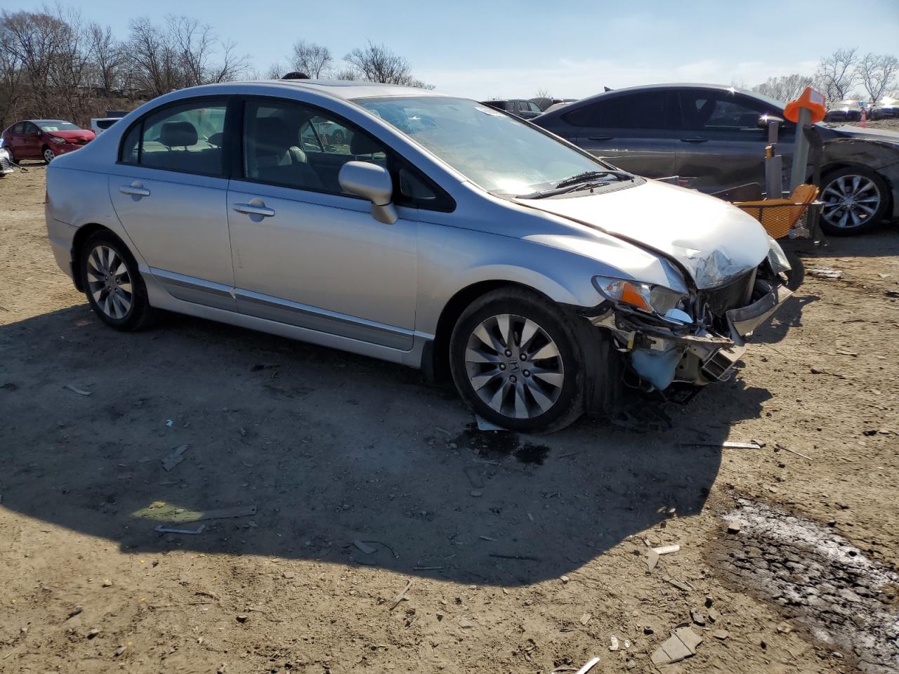 2009 Honda Civic VIN 2HGFA16909H357420 Copart auction photo, front end / minor dent/scratches damage thumbnail 4