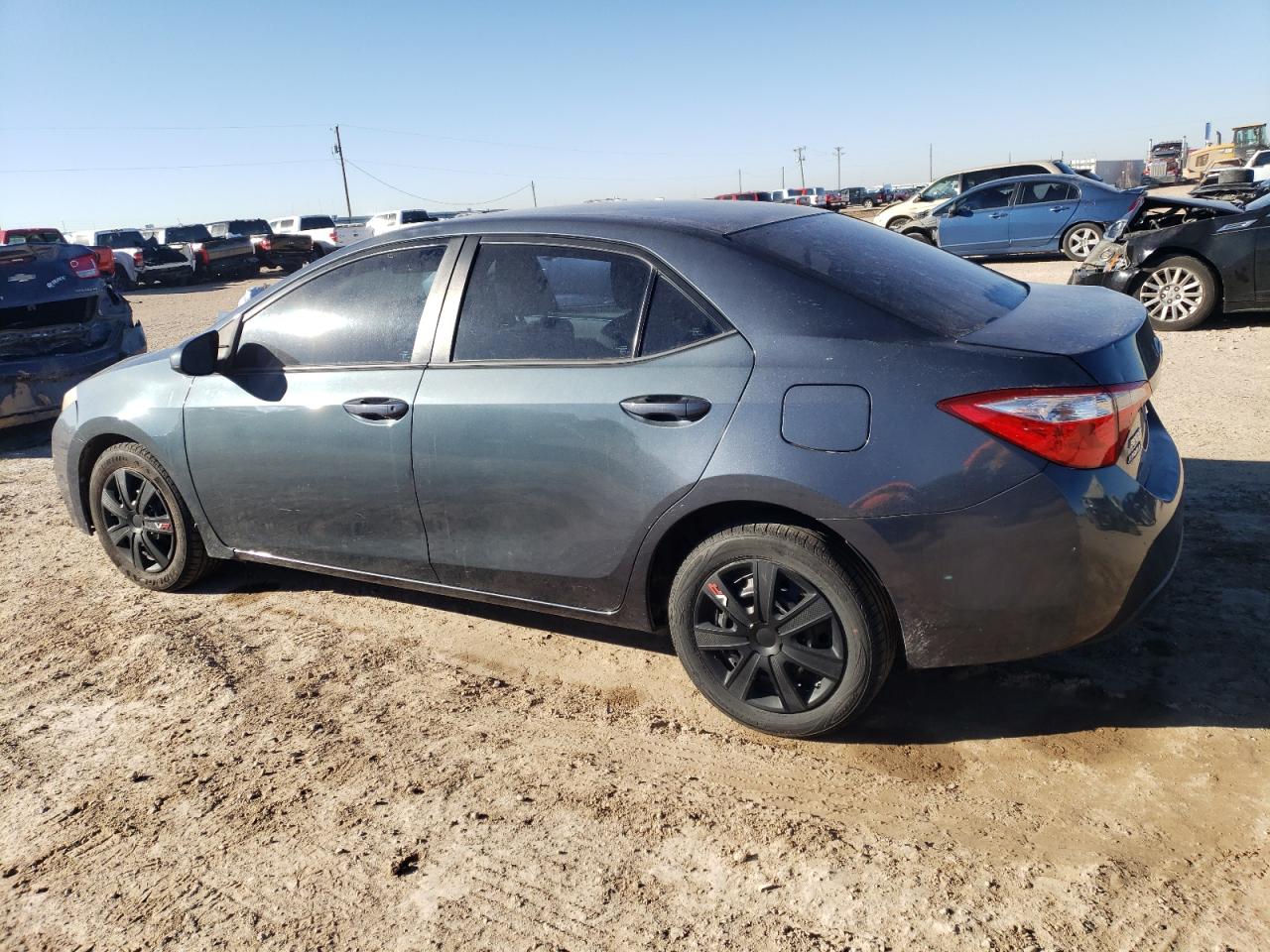 2016 Toyota Corolla VIN 2T1BURHE7GC649053 Copart auction photo, side / rear end damage thumbnail 2