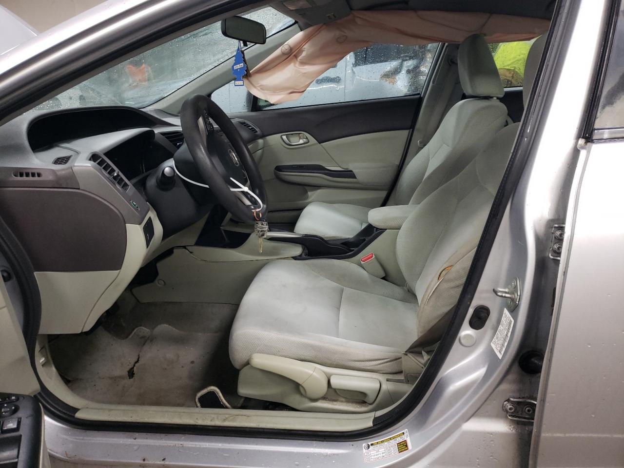 2012 Honda Civic VIN 19XFB2F57CE008742 Copart auction photo, side damage thumbnail 7