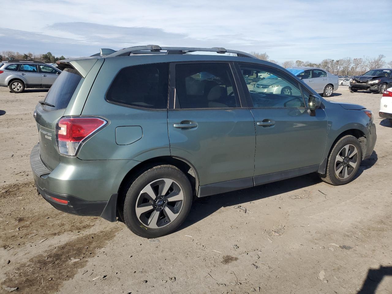 2017 Subaru Forester VIN JF2SJAECXHH415128 Copart auction photo, side / front end damage thumbnail 3