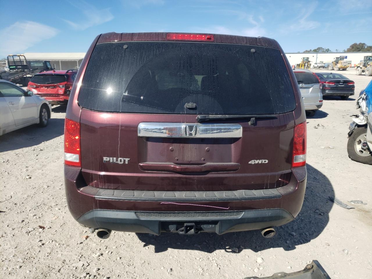 2013 Honda Pilot VIN 5FNYF4H54DB059391 Copart auction photo, front end / side damage thumbnail 6