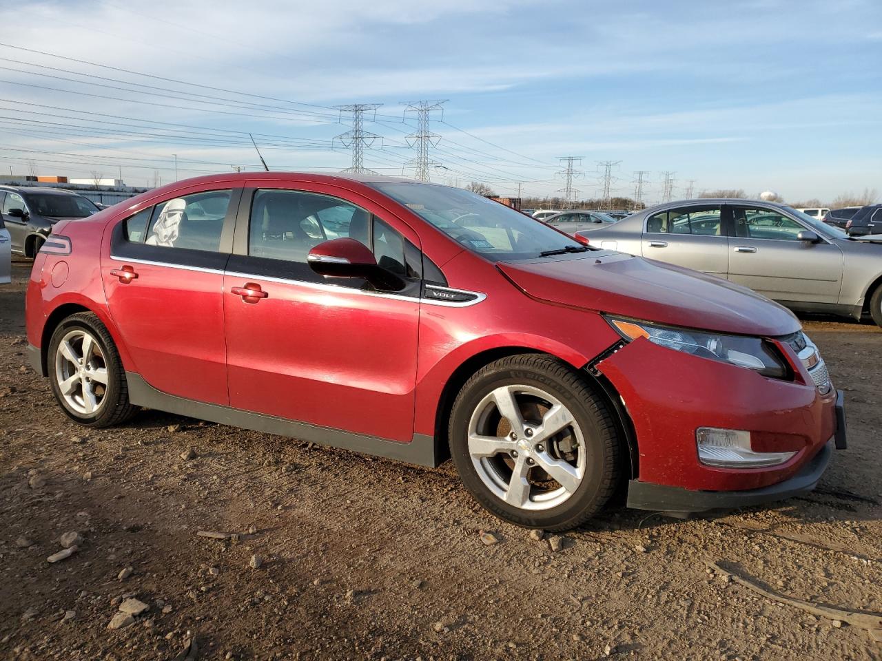 2013 Chevrolet Volt VIN 1G1RB6E44DU102506 Copart auction photo, front end / side damage thumbnail 4
