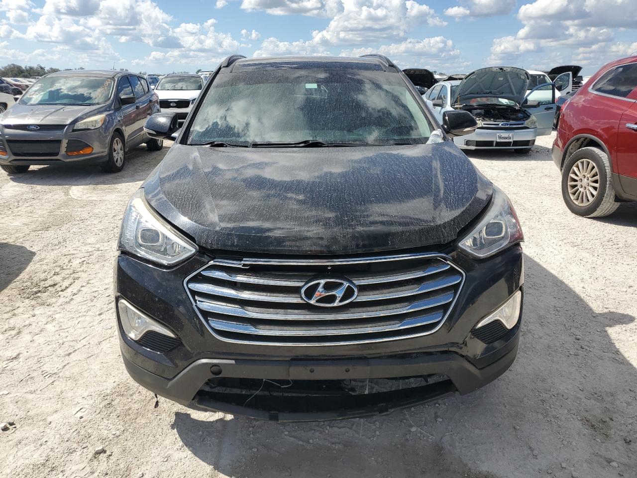 2014 Hyundai Santa Fe VIN KM8SR4HF1EU072156 Copart auction photo, front end damage thumbnail 5