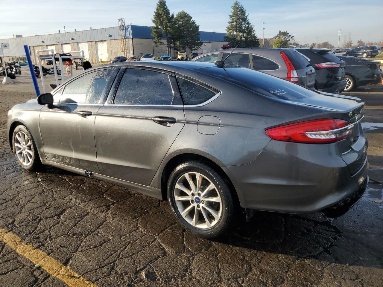 2017 Ford Fusion VIN 3FA6P0H75HR164126 Copart auction photo, side damage thumbnail 2