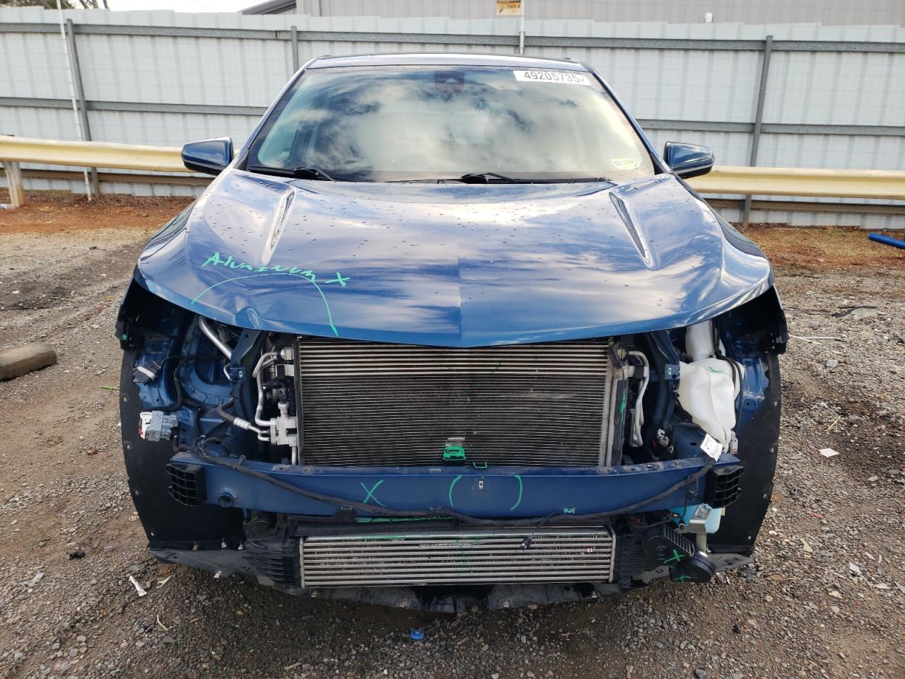 2021 Chevrolet Equinox VIN 2GNAXUEV3M6134727 Copart auction photo, front end / minor dent/scratches damage thumbnail 5