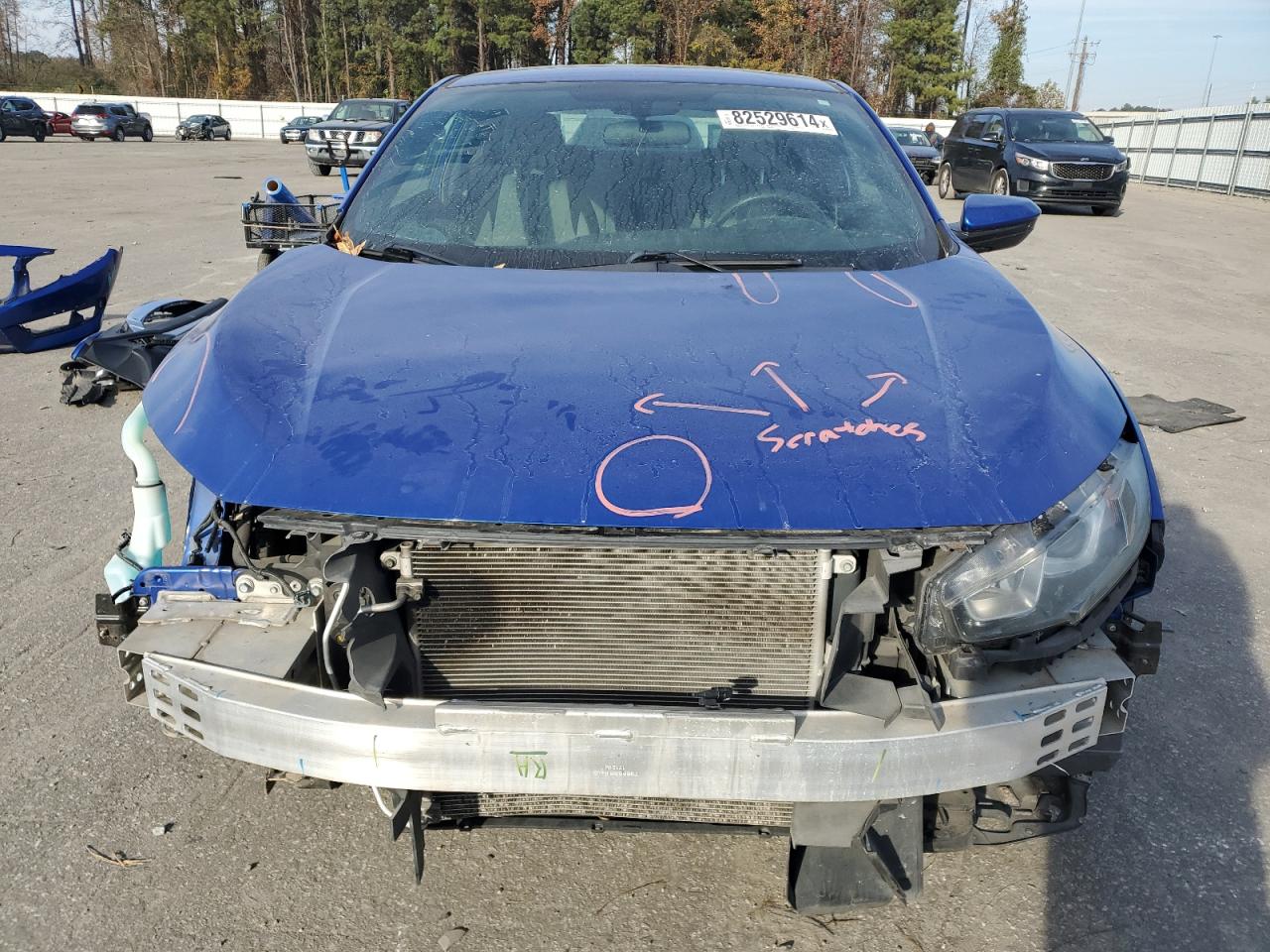 2017 Honda Civic VIN 2HGFC4B03HH308312 Copart auction photo, front end / side damage thumbnail 5