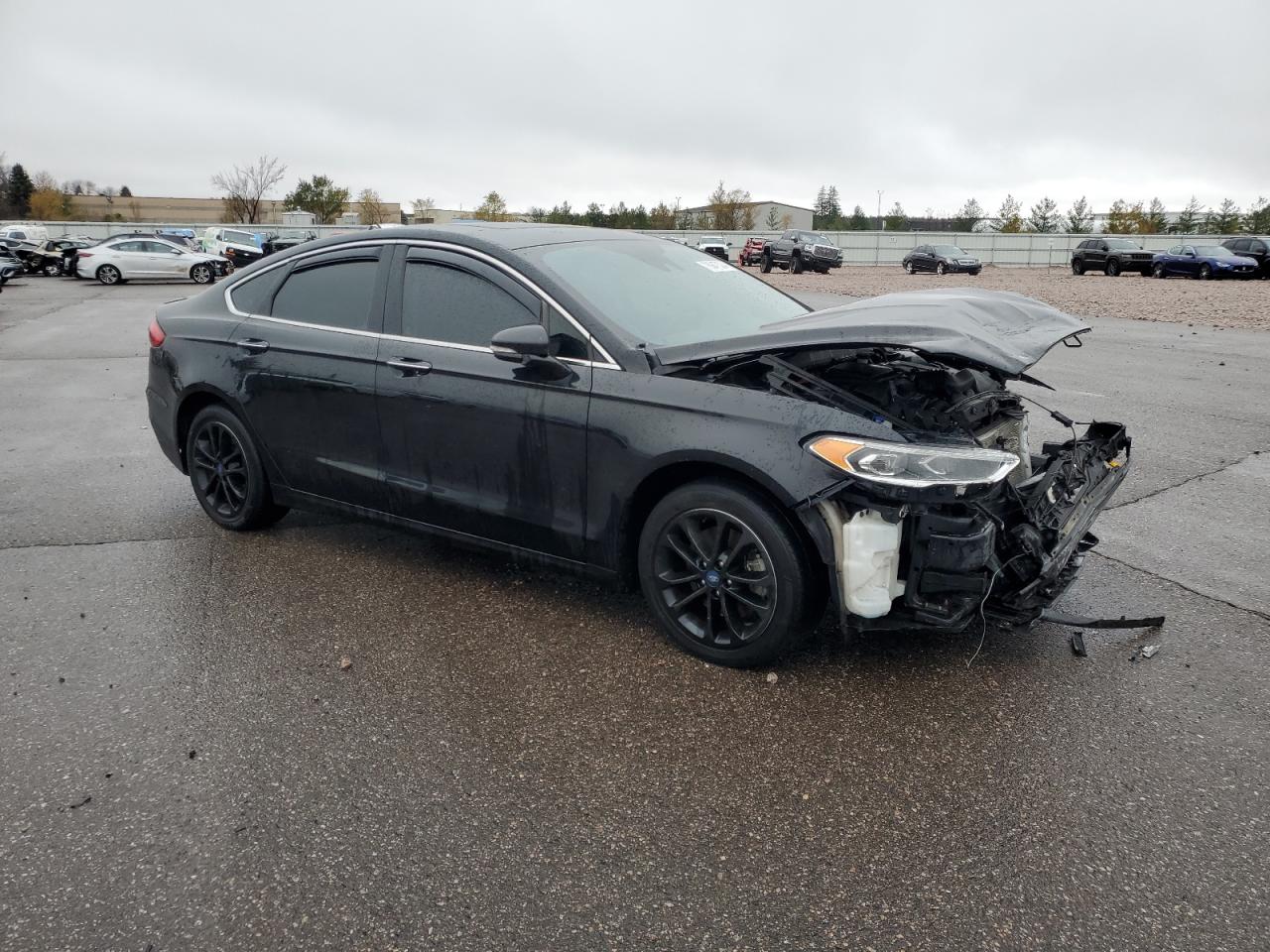 2019 Ford Fusion VIN 3FA6P0SU1KR266366 Copart auction photo, front end damage thumbnail 4