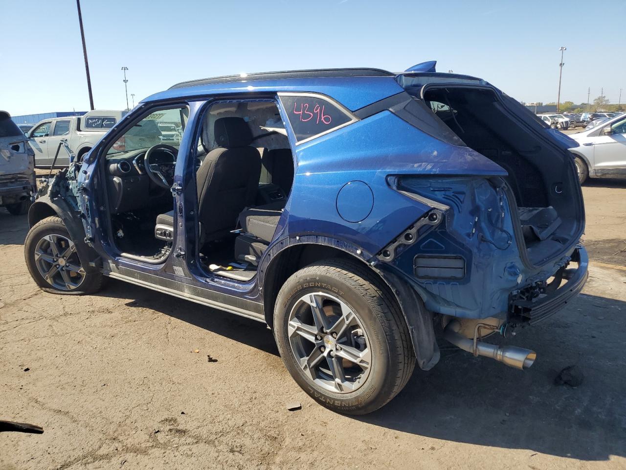 2023 Chevrolet Blazer VIN 3GNKBCR45PS124396 Copart auction photo, vandalism / stripped damage thumbnail 2