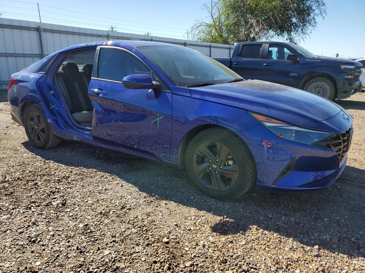 2023 Hyundai Elantra VIN 5NPLM4AG0PH105378 Copart auction photo, side damage thumbnail 4