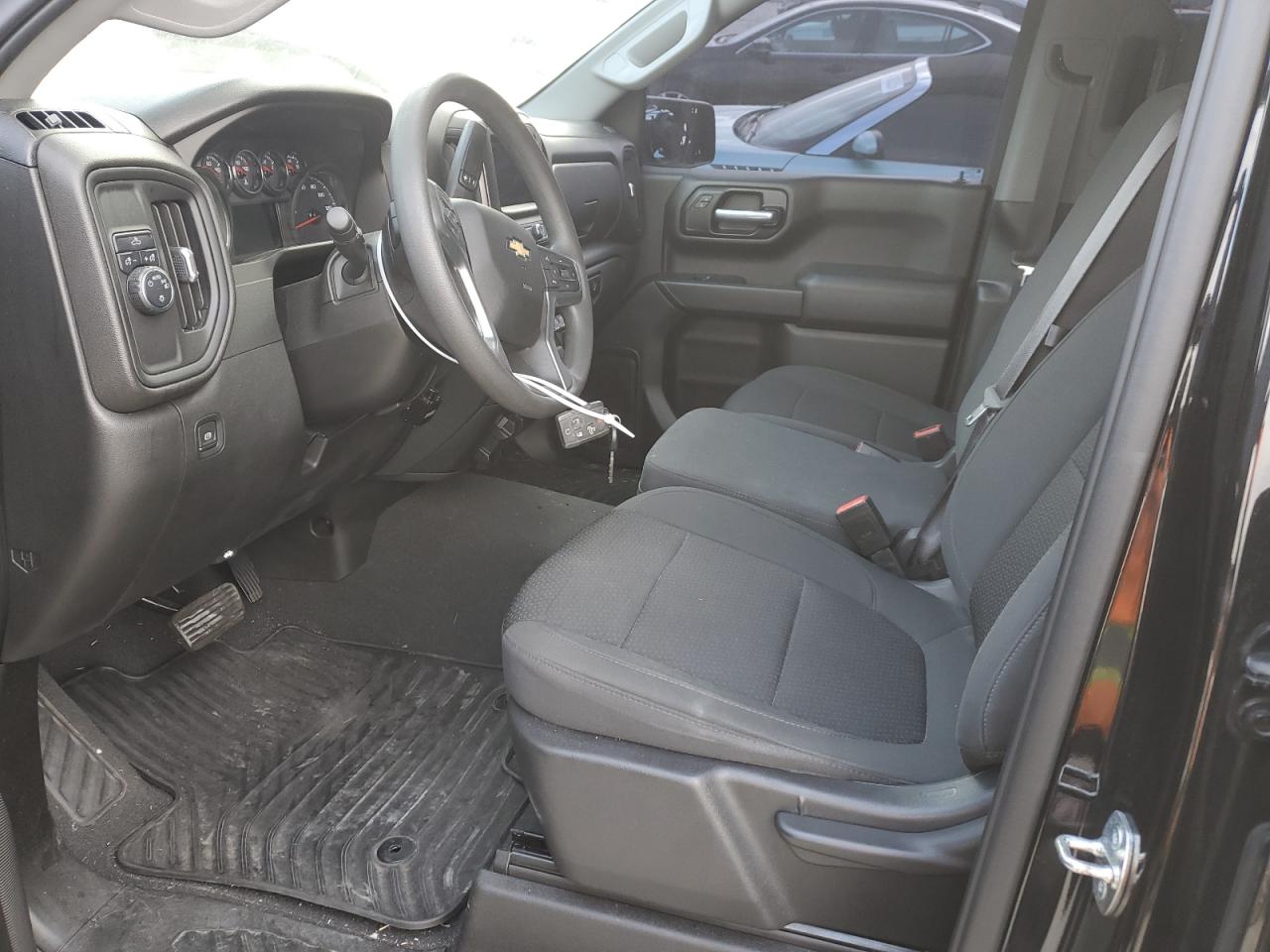 2021 Chevrolet Silverado VIN 1GCPWBEKXMZ416920 Copart auction photo, front end / side damage thumbnail 7