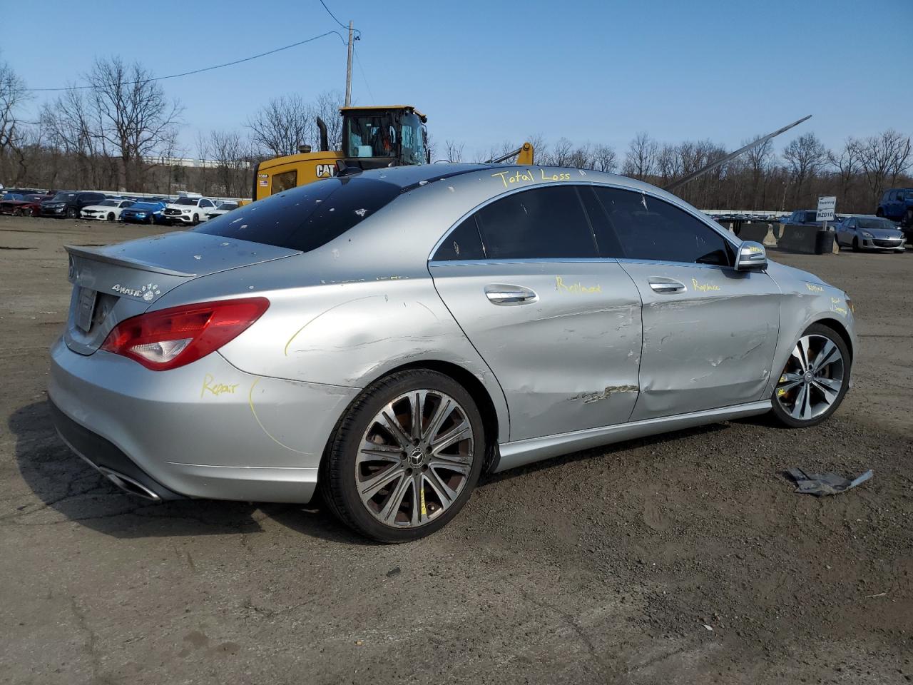 2018 Mercedes-Benz CLA-klasse VIN WDDSJ4GB2JN583699 Copart auction photo, side / minor dent/scratches damage thumbnail 3