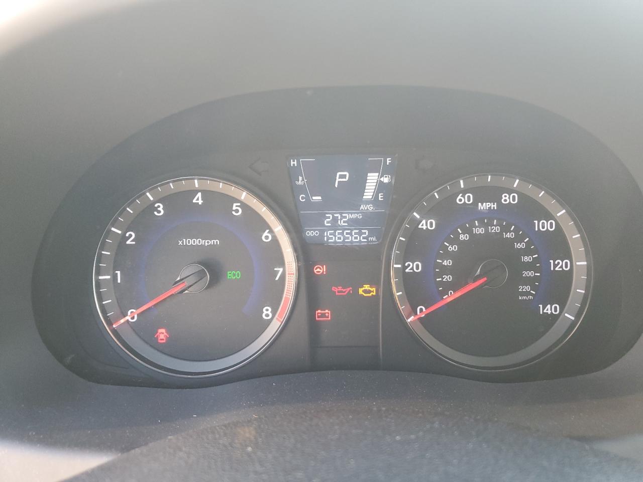 2014 Hyundai Accent VIN KMHCU5AE8EU190182 Copart auction photo, water/flood damage thumbnail 9