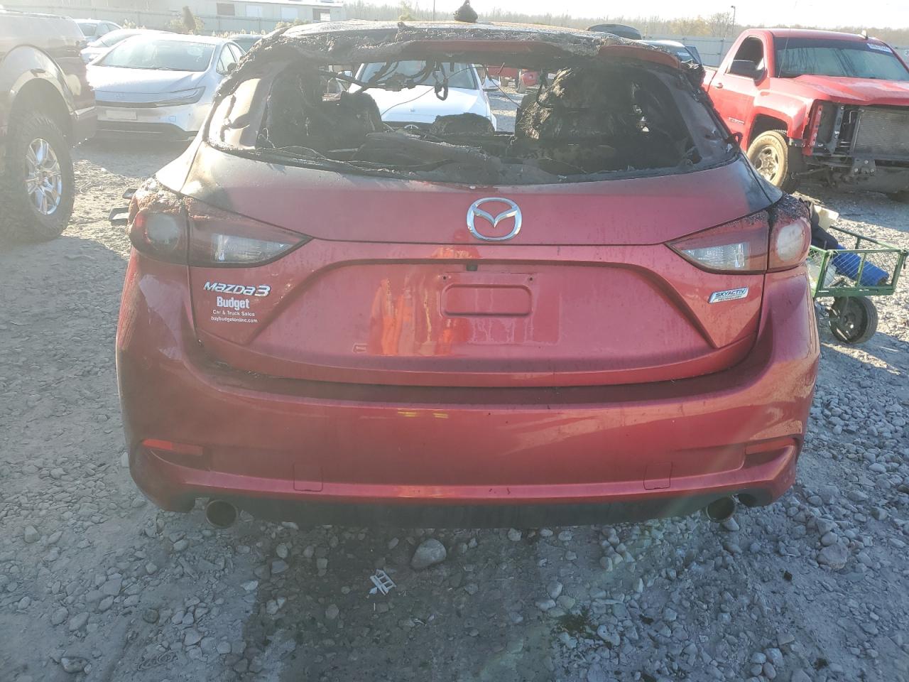 2018 Mazda 3 VIN 3MZBN1M30JM181794 Copart auction photo, burn damage thumbnail 6