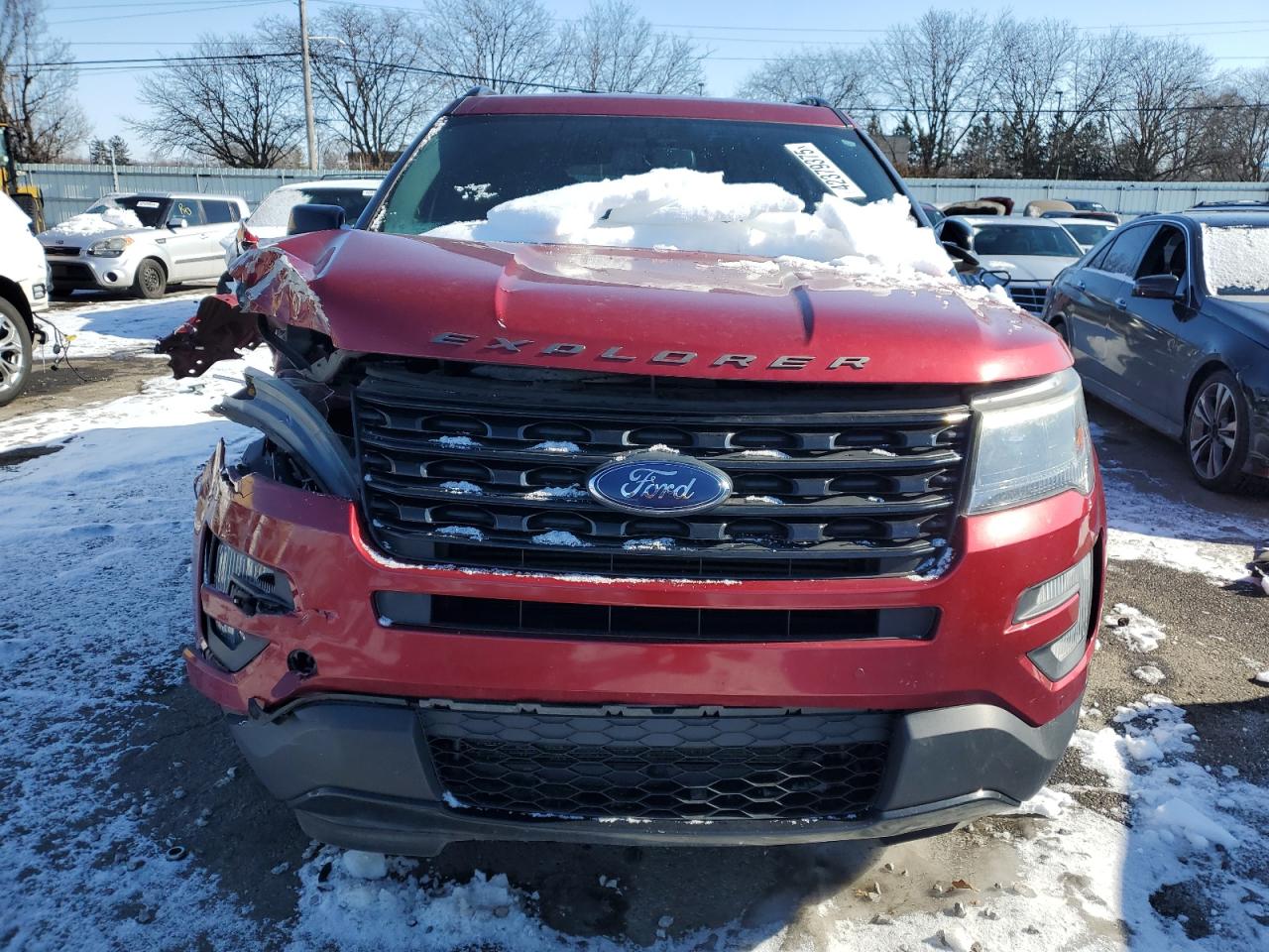 2017 Ford Explorer VIN 1FM5K8GT2HGD38156 Copart auction photo, front end damage thumbnail 5