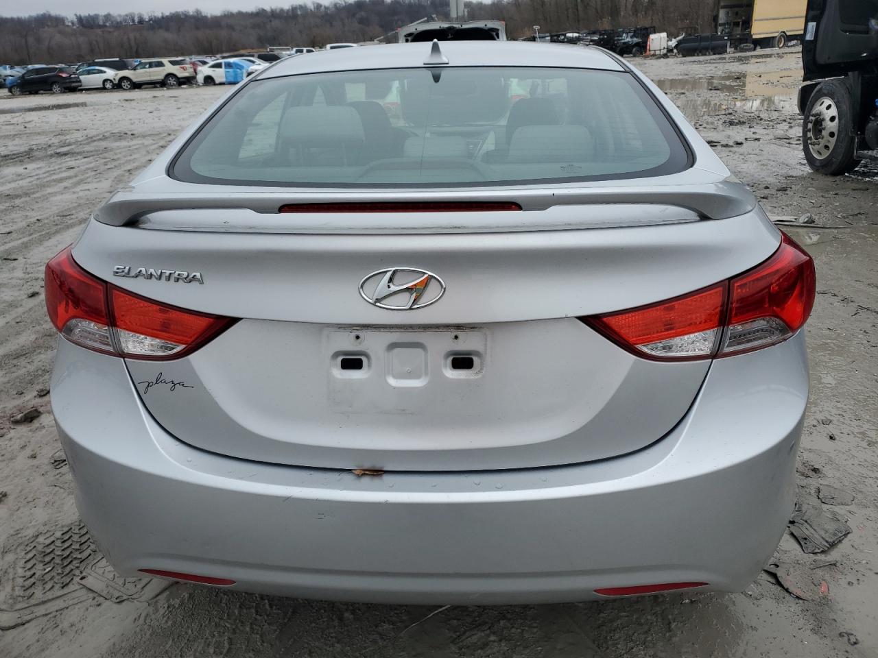 2013 Hyundai Elantra VIN KMHDH4AE8DU639099 Copart auction photo, front end / side damage thumbnail 6