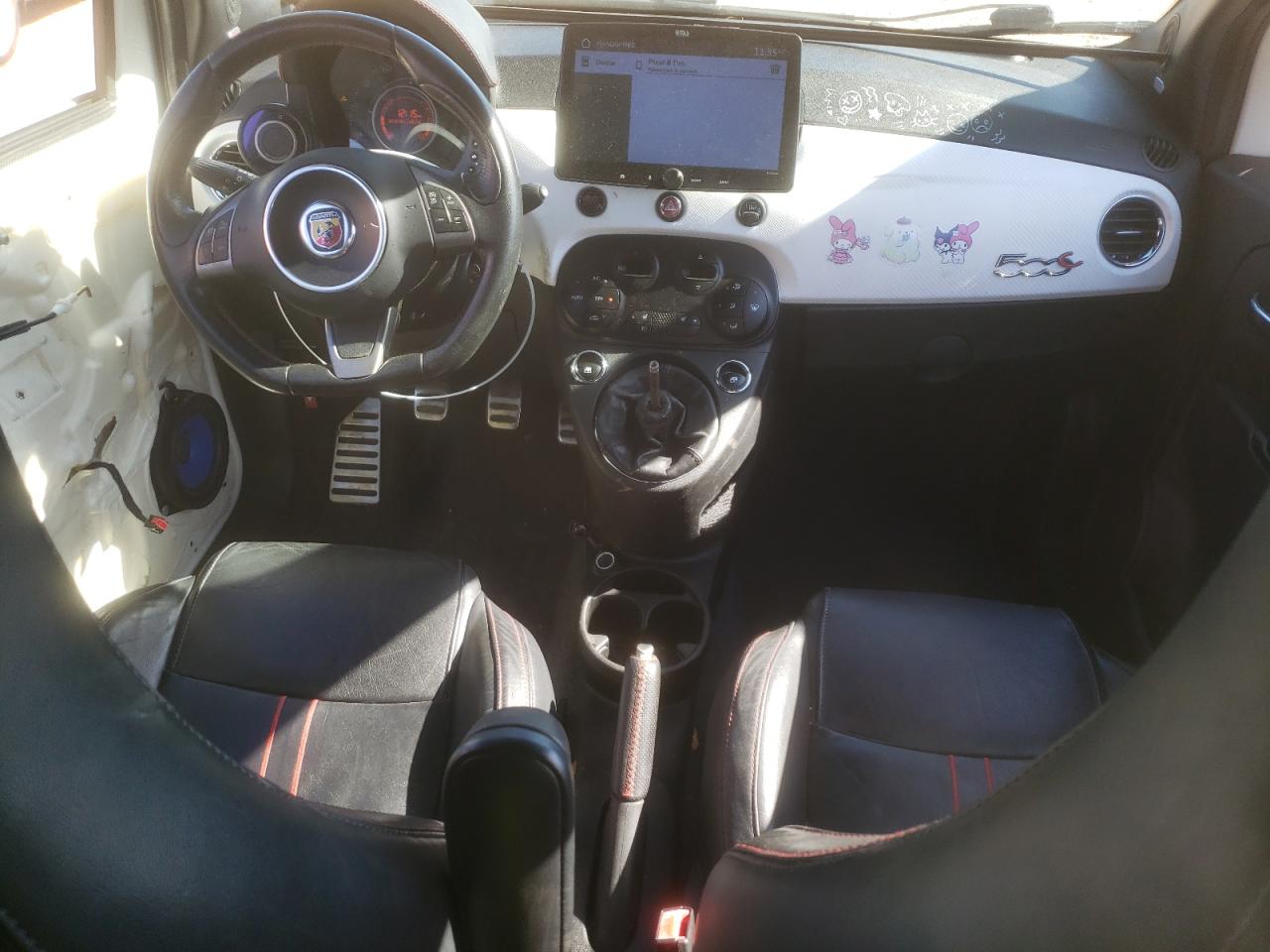 2013 Fiat 500 VIN 3C3CFFJH1DT645322 Copart auction photo, rear end / side damage thumbnail 8