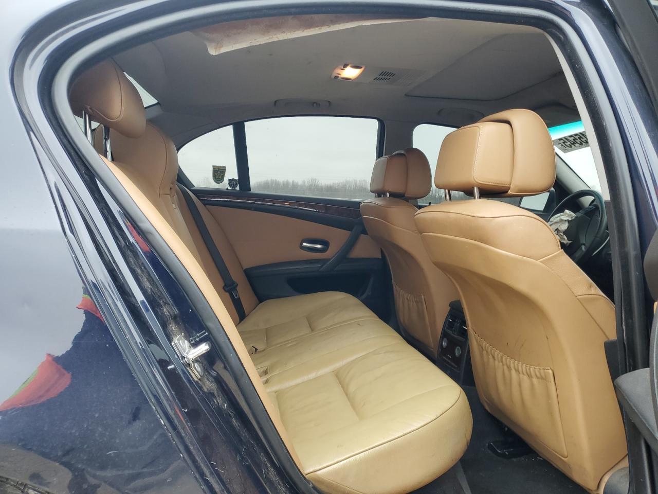 2008 BMW 5er VIN WBANU53548CT17933 Copart auction photo, front end / rear end damage thumbnail 10