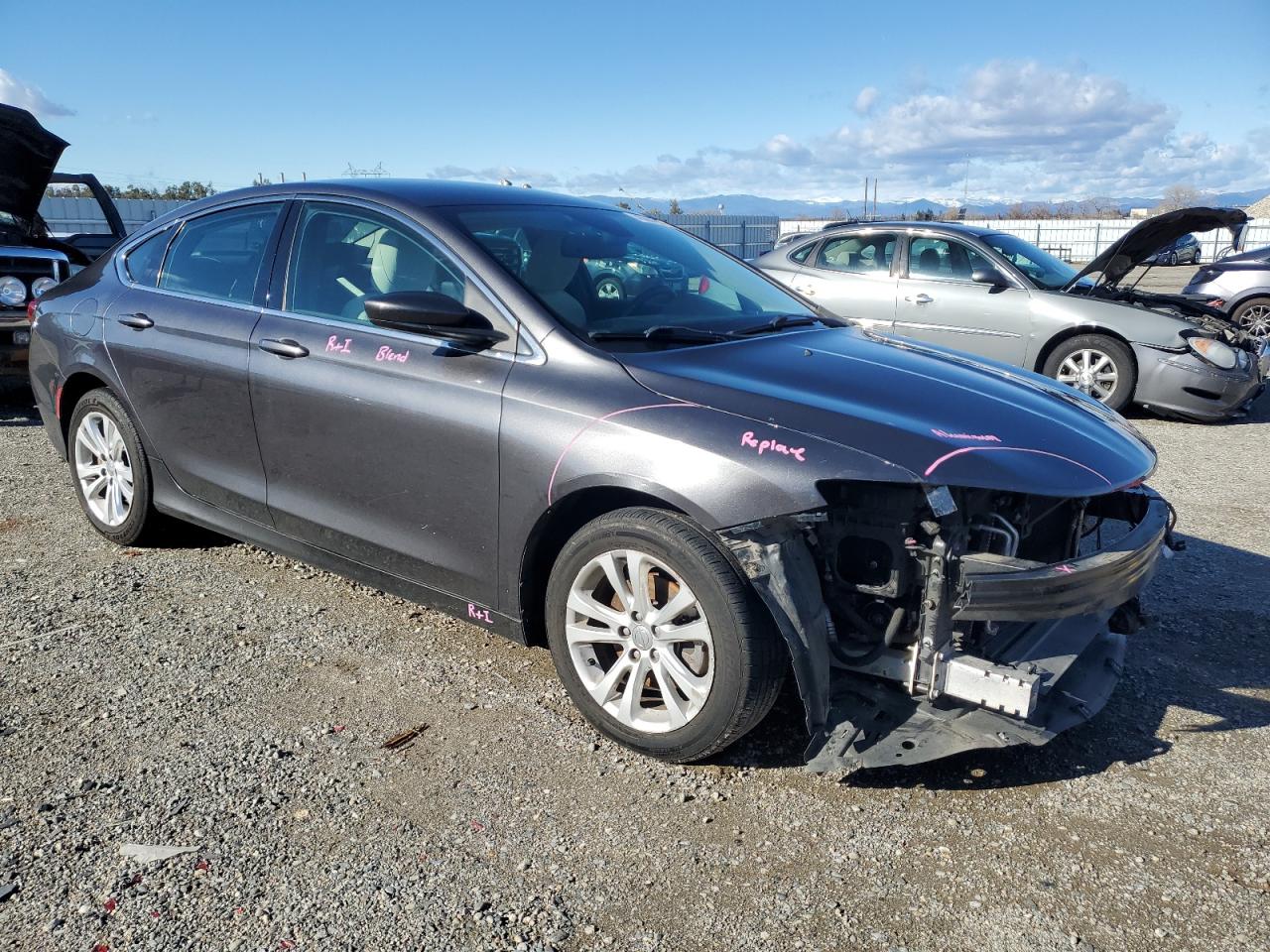2015 Chrysler 200 VIN 1C3CCCAB6FN505577 Copart auction photo, front end damage thumbnail 4