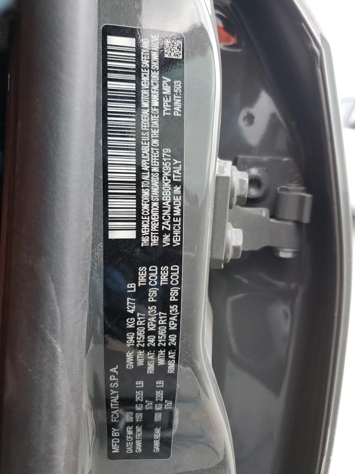 2019 Jeep Renegade VIN ZACNJABB0KPK95179 Copart auction photo, side / minor dent/scratches damage thumbnail 13