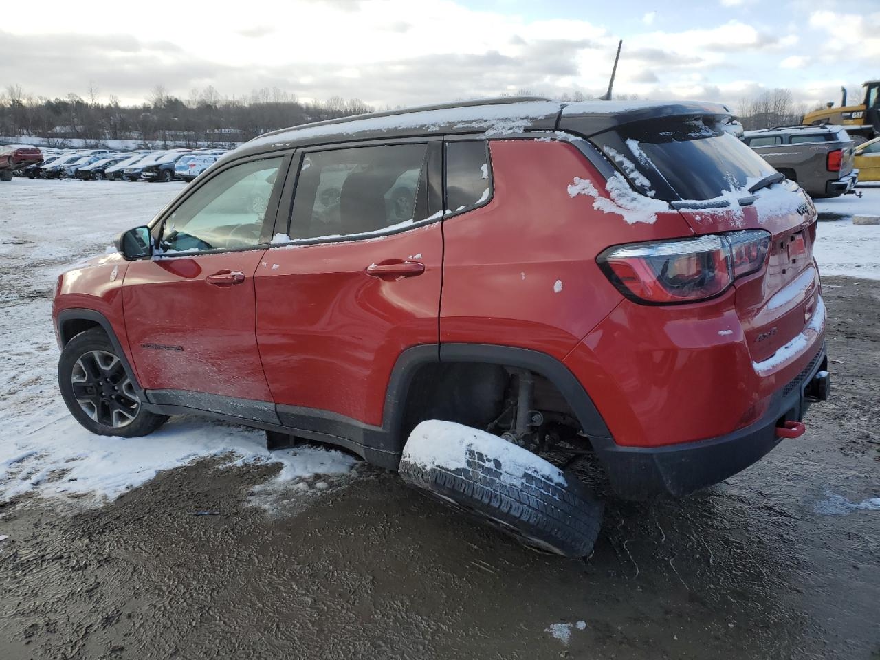 2018 Jeep Compass VIN 3C4NJDDB4JT337457 Copart auction photo, side damage thumbnail 2