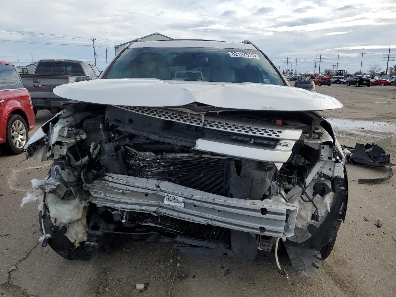 2014 Ford Explorer VIN 1FM5K8D86EGC23491 Copart auction photo, front end / mechanical damage thumbnail 5