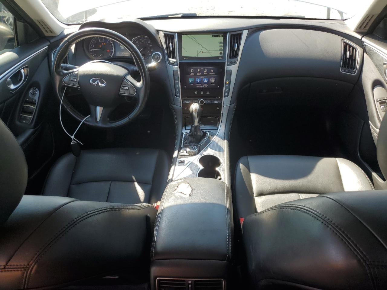2014 Infiniti Q50 VIN JN1BV7AP9EM687643 Copart auction photo, rear end / minor dent/scratches damage thumbnail 8