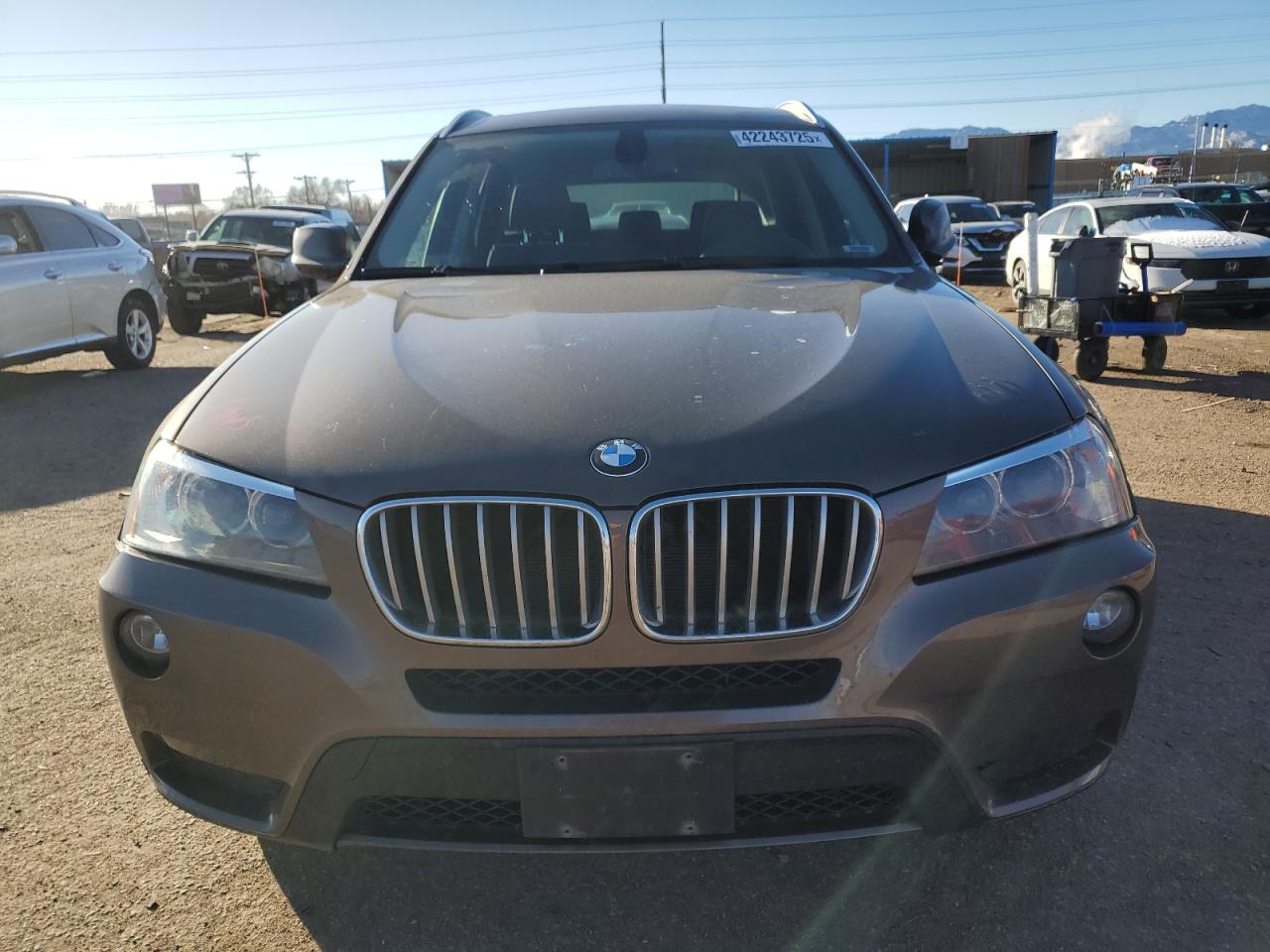 2012 BMW X3 VIN 5UXWX5C50CL727134 Copart auction photo, side damage thumbnail 5