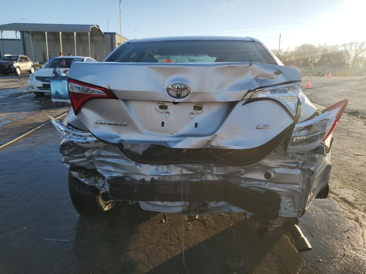 2015 Toyota Corolla VIN 5YFBURHE5FP284855 Copart auction photo, rear end / front end damage thumbnail 6