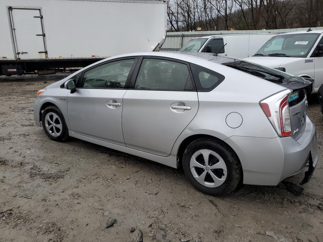 2012 Toyota Prius VIN JTDKN3DU8C5459535 Copart auction photo, front end / rear end damage thumbnail 2