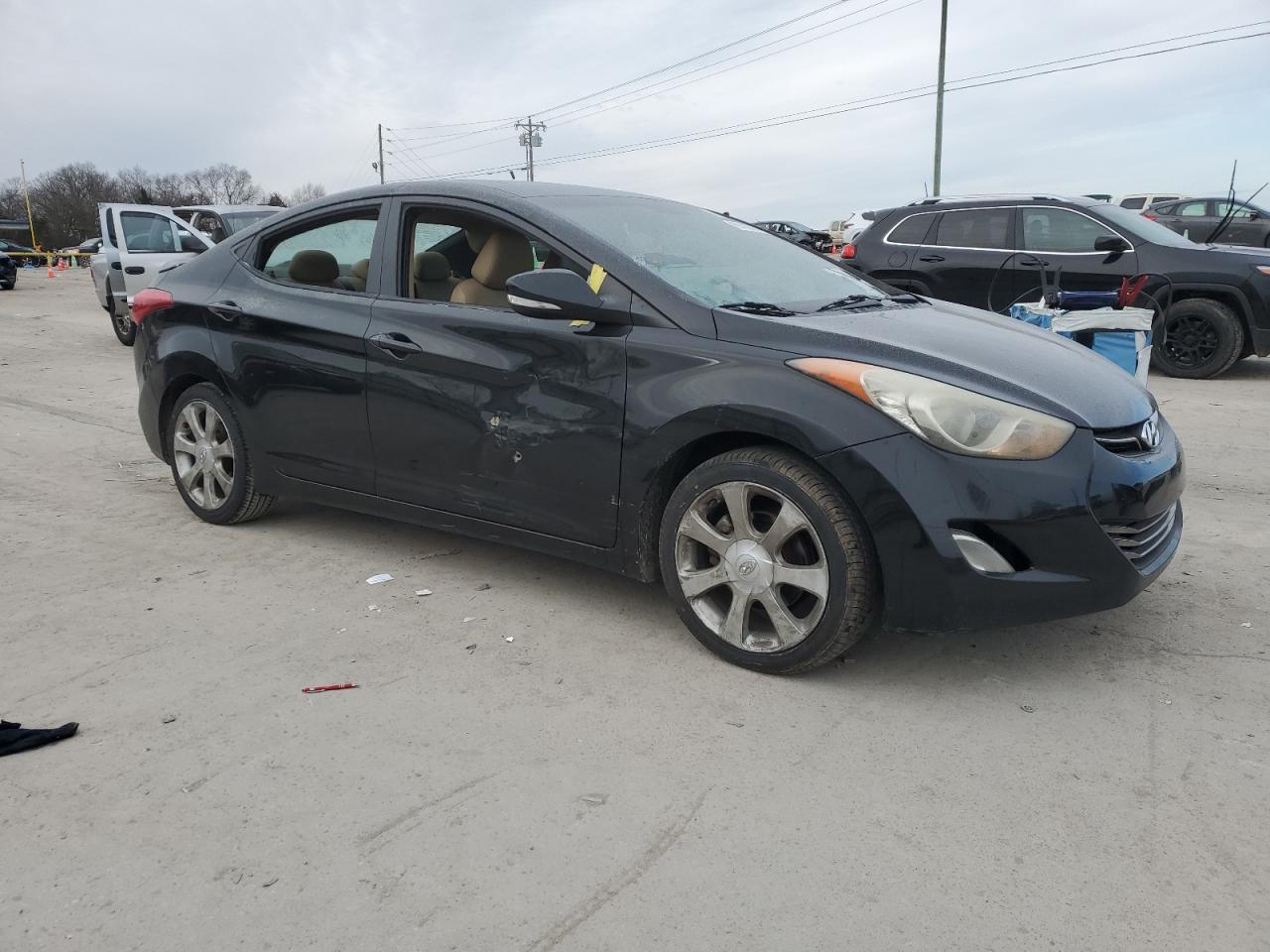 2011 Hyundai Elantra VIN 5NPDH4AE9BH008647 Copart auction photo, side / minor dent/scratches damage thumbnail 4
