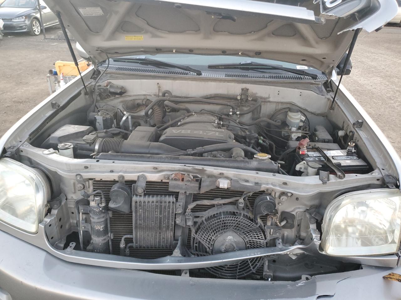 2002 Toyota Sequoia VIN 5TDZT34A22S090948 Copart auction photo, all over damage thumbnail 12