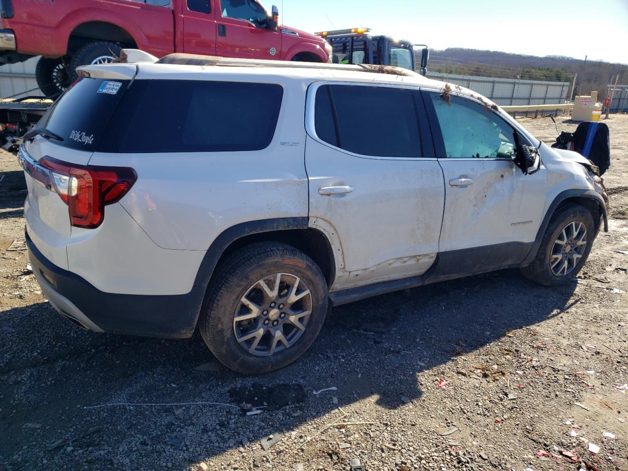2022 GMC Acadia VIN 1GKKNML49NZ181042 Copart auction photo, rollover damage thumbnail 3