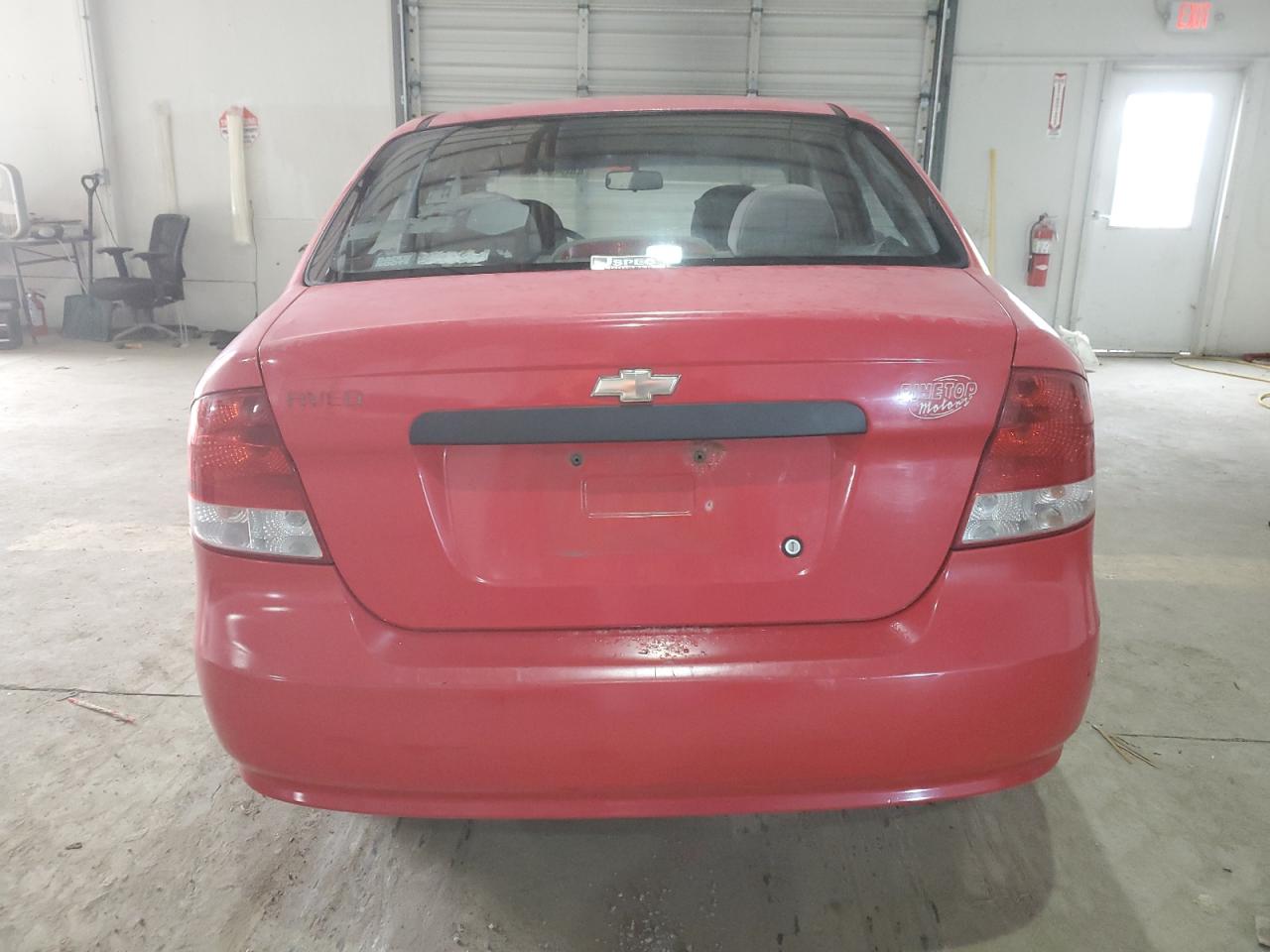 2004 Chevrolet Aveo VIN KL1TD52684B172312 Copart auction photo, front end / side damage thumbnail 6