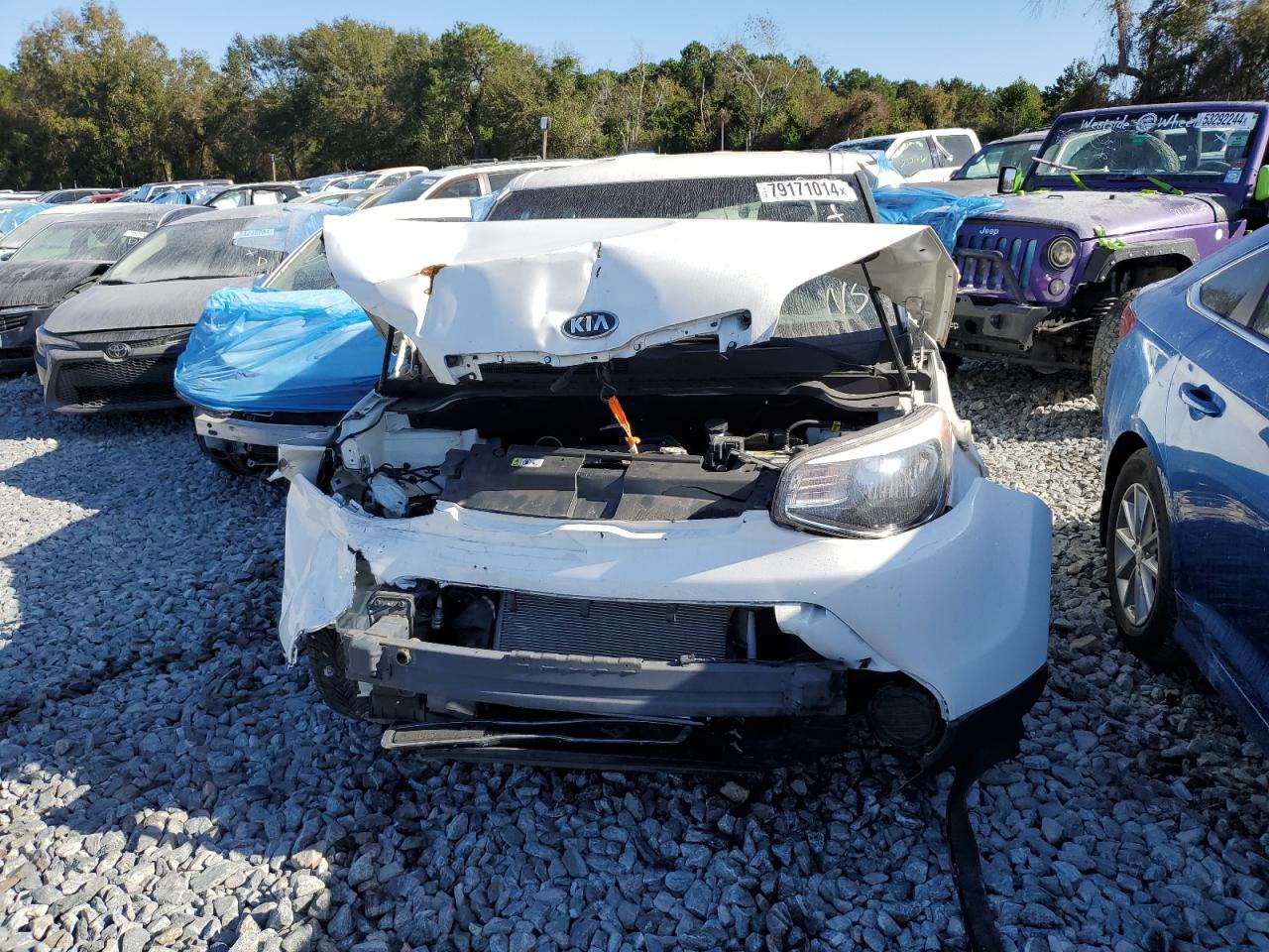 2016 KIA Soul VIN KNDJN2A20G7376233 Copart auction photo, all over damage thumbnail 5
