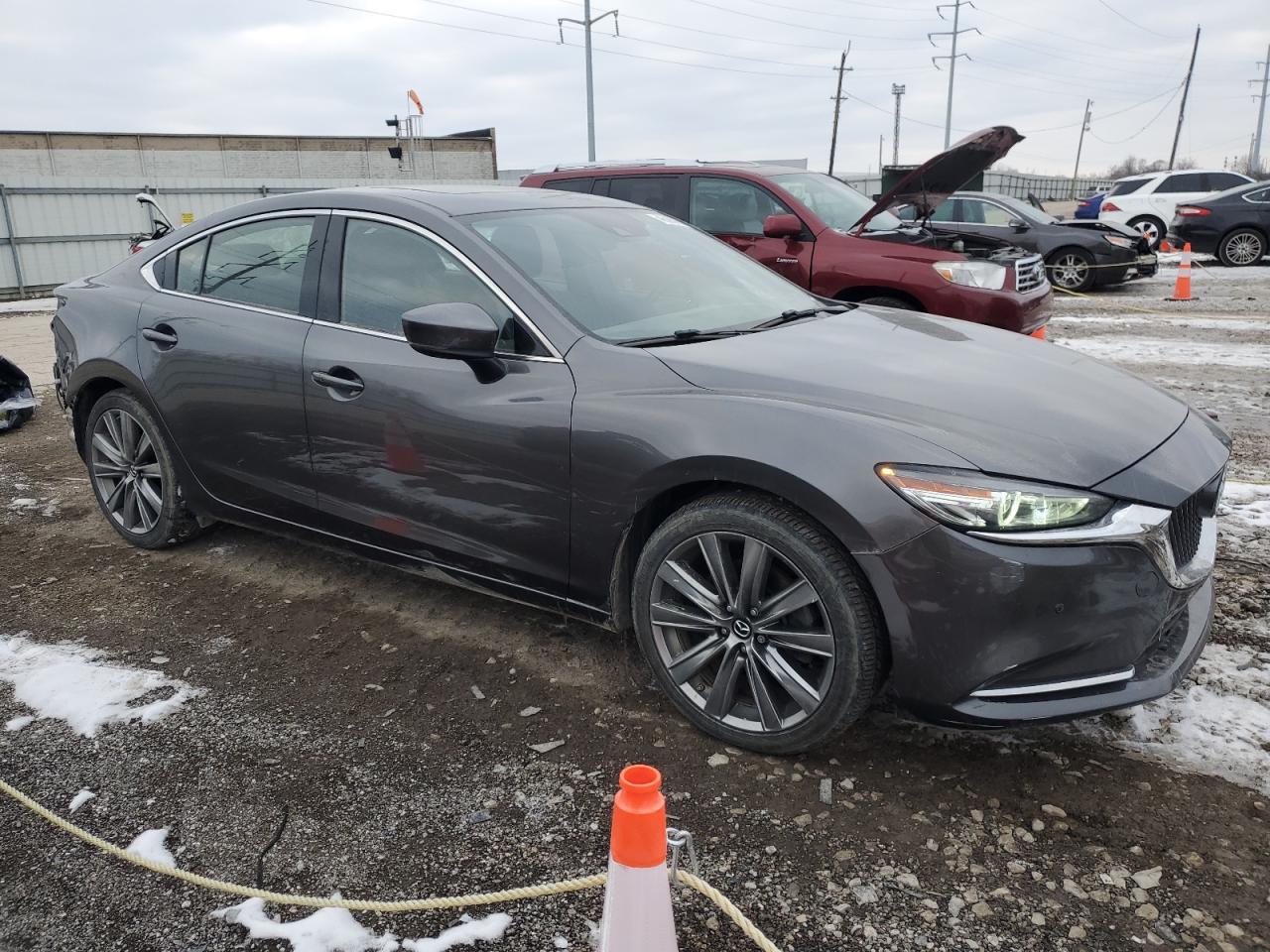 2019 Mazda 6 VIN JM1GL1XY9K1506477 Copart auction photo, rear end damage thumbnail 4