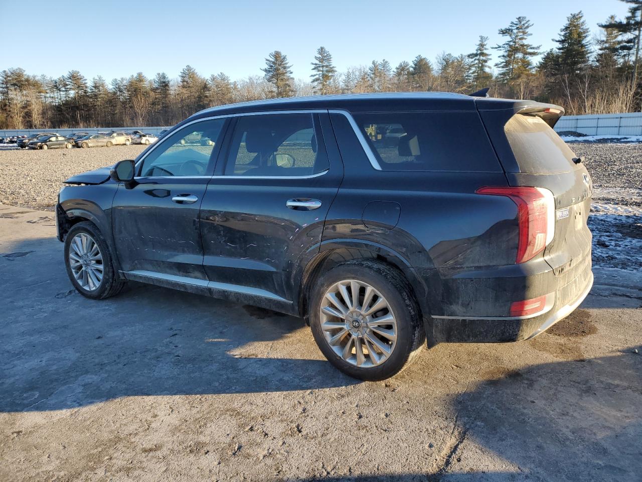 2020 Hyundai Palisade VIN KM8R5DHE7LU155315 Copart auction photo, front end / side damage thumbnail 2