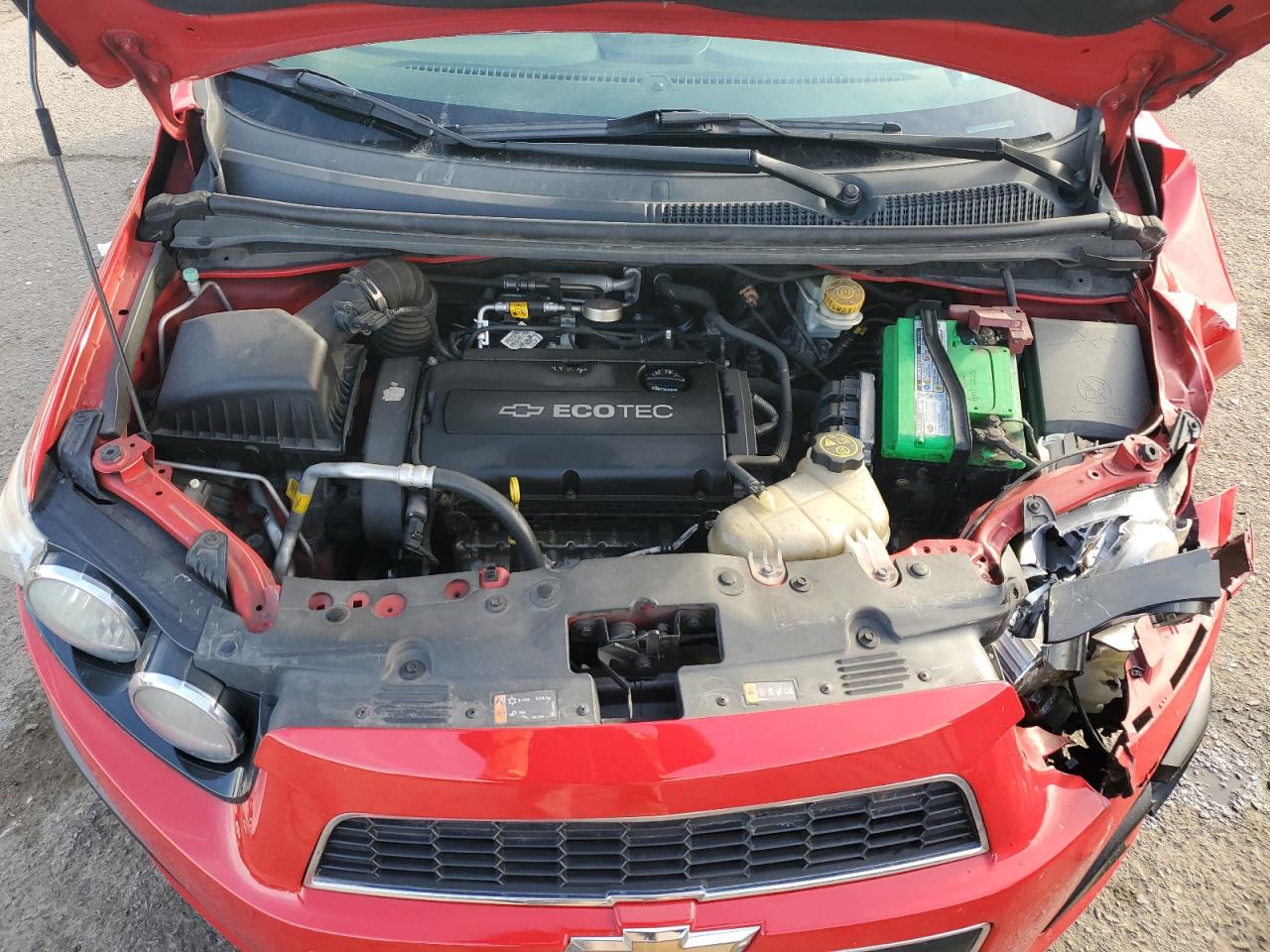 2014 Chevrolet Sonic VIN 1G1JC5SHXE4176557 Copart auction photo, front end damage thumbnail 13
